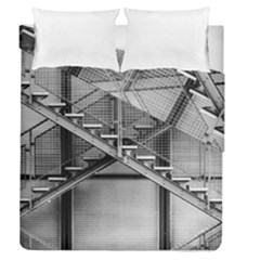 Architecture Stairs Steel Abstract Duvet Cover Double Side (queen Size) by Sapixe
