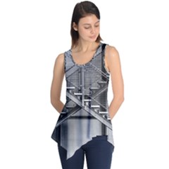 Architecture Stairs Steel Abstract Sleeveless Tunic