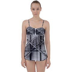 Architecture Stairs Steel Abstract Babydoll Tankini Set