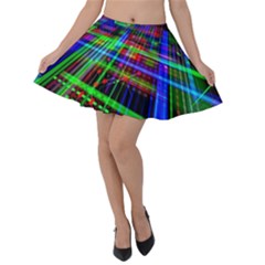 Electronics Board Computer Trace Velvet Skater Skirt