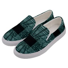 Abstract Perspective Background Men s Canvas Slip Ons