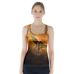 Art Creative Graphic Arts Owl Racer Back Sports Top by Sapixe