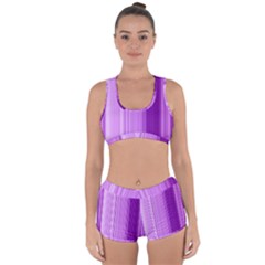 Background Texture Pattern Purple Racerback Boyleg Bikini Set