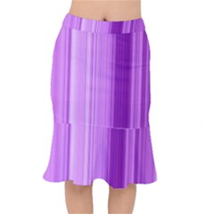 Background Texture Pattern Purple Mermaid Skirt