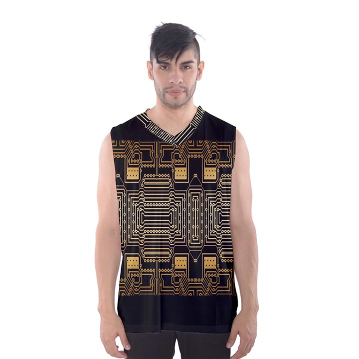 Board Digitization Circuits Men s Basketball Tank Top