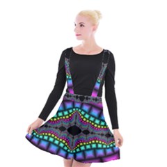 Fractal Art Artwork Digital Art Suspender Skater Skirt