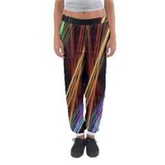 Lines Rays Background Light Women s Jogger Sweatpants by Sapixe