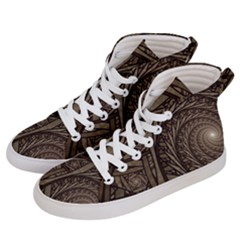 Abstract Pattern Graphics Women s Hi-top Skate Sneakers