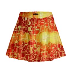 Board Conductors Circuits Mini Flare Skirt by Sapixe