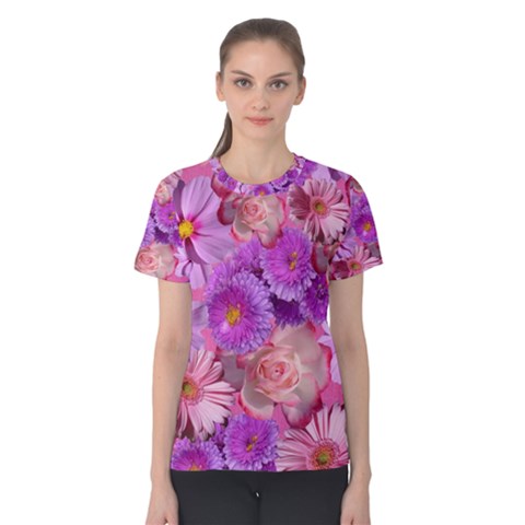 Flowers Blossom Bloom Nature Color Women s Cotton Tee by Sapixe