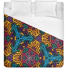 Grubby Colors Kaleidoscope Pattern Duvet Cover (king Size)