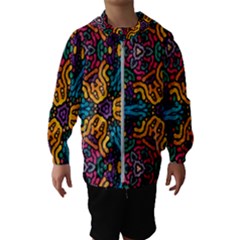 Grubby Colors Kaleidoscope Pattern Hooded Wind Breaker (kids)