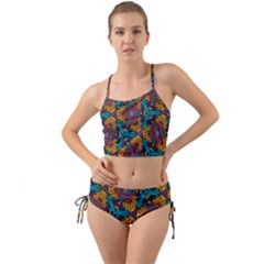 Grubby Colors Kaleidoscope Pattern Mini Tank Bikini Set