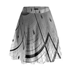 Graphic Design Background High Waist Skirt