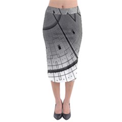 Graphic Design Background Midi Pencil Skirt