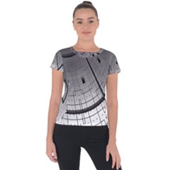 Graphic Design Background Short Sleeve Sports Top 