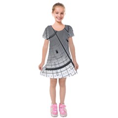 Graphic Design Background Kids  Short Sleeve Velvet Dress
