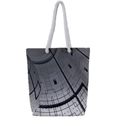 Graphic Design Background Full Print Rope Handle Tote (Small)