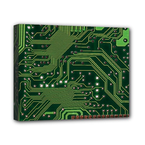 Board Computer Chip Data Processing Canvas 10  X 8  by Sapixe