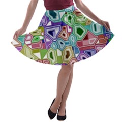 Board Interfaces Digital Global A-line Skater Skirt