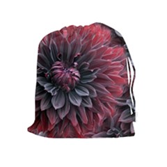 Flower Fractals Pattern Design Creative Drawstring Pouches (extra Large) by Sapixe