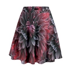 Flower Fractals Pattern Design Creative High Waist Skirt by Sapixe