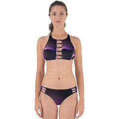 Star Graphic Rays Movement Pattern Perfectly Cut Out Bikini Set by Sapixe