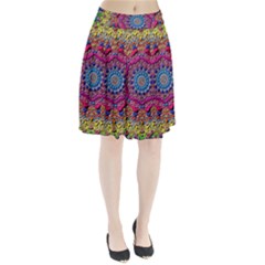 Background Fractals Surreal Design Pleated Skirt