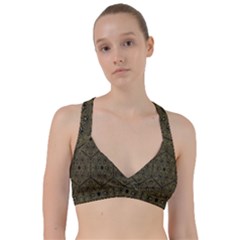 Texture Background Mandala Sweetheart Sports Bra by Sapixe