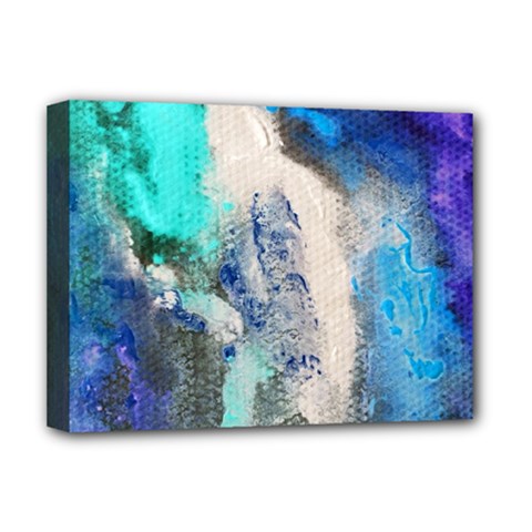 Blue Sensations Deluxe Canvas 16  X 12   by Art2City