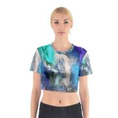 Blue Sensations Cotton Crop Top by Art2City