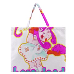 Oopsi Zipper Large Tote Bag by psychodeliciashop