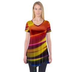 Wake Up Sunshine Short Sleeve Tunic  by Terzaek