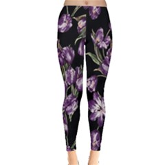 Purple Tulip Leggings  by CasaDiModa