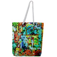 Birds   Caged And Free Full Print Rope Handle Tote (large) by bestdesignintheworld