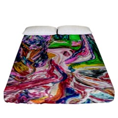 Budha Denied The Shine Of The World Fitted Sheet (california King Size) by bestdesignintheworld