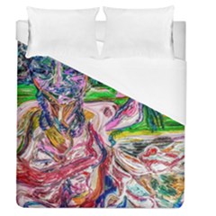 Budha Denied The Shine Of The World Duvet Cover (queen Size) by bestdesignintheworld