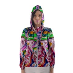 Budha Denied The Shine Of The World Hooded Wind Breaker (women) by bestdesignintheworld