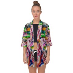 Budha Denied The Shine Of The World Open Front Chiffon Kimono by bestdesignintheworld