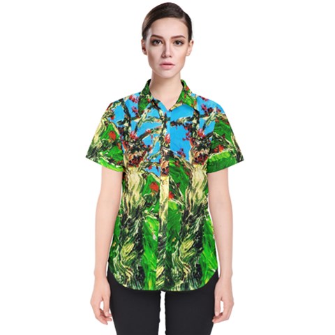 Coral Tree 2 Women s Short Sleeve Shirt by bestdesignintheworld