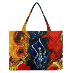 1 Butterfly 1 Zipper Medium Tote Bag