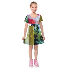 Hidden Stringsof Purity 7 Kids  Short Sleeve Velvet Dress by bestdesignintheworld