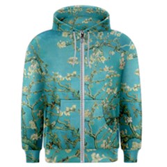 Almond Blossom  Men s Zipper Hoodie by Valentinaart