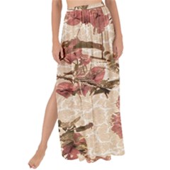 Textured Vintage Floral Design Maxi Chiffon Tie-up Sarong