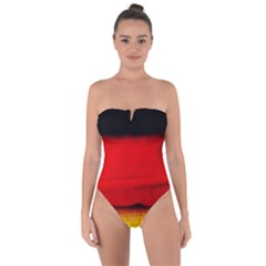 Colors And Fabrics 7 Tie Back One Piece Swimsuit