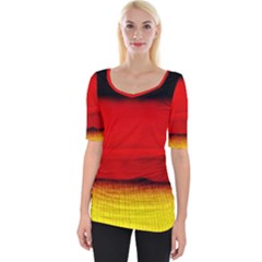 Colors And Fabrics 7 Wide Neckline Tee