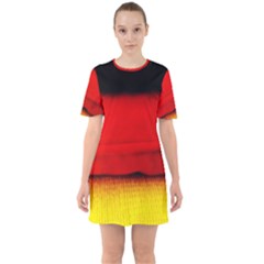 Colors And Fabrics 7 Sixties Short Sleeve Mini Dress