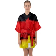 Colors And Fabrics 7 Quarter Sleeve Kimono Robe
