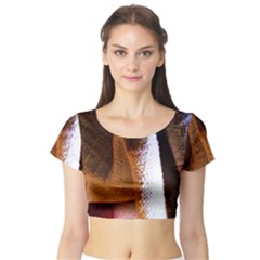 Colors And Fabrics 28 Short Sleeve Crop Top