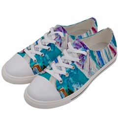 Marine On Balboa Island Women s Low Top Canvas Sneakers by bestdesignintheworld